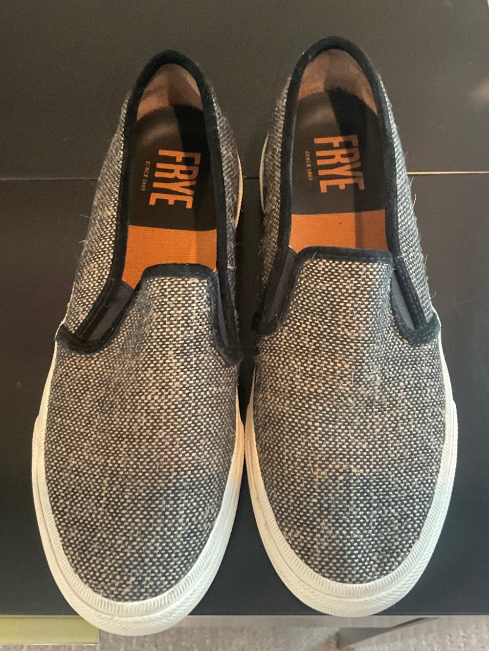 Frye slip-on sneaker black and khaki color